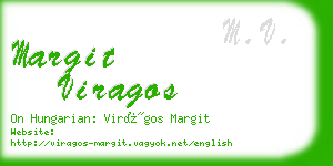 margit viragos business card